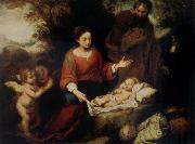 Bartolome Esteban Murillo Rest on the Flight into Egypt china oil painting reproduction